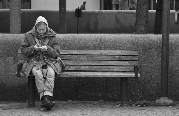 Having a coffee and music