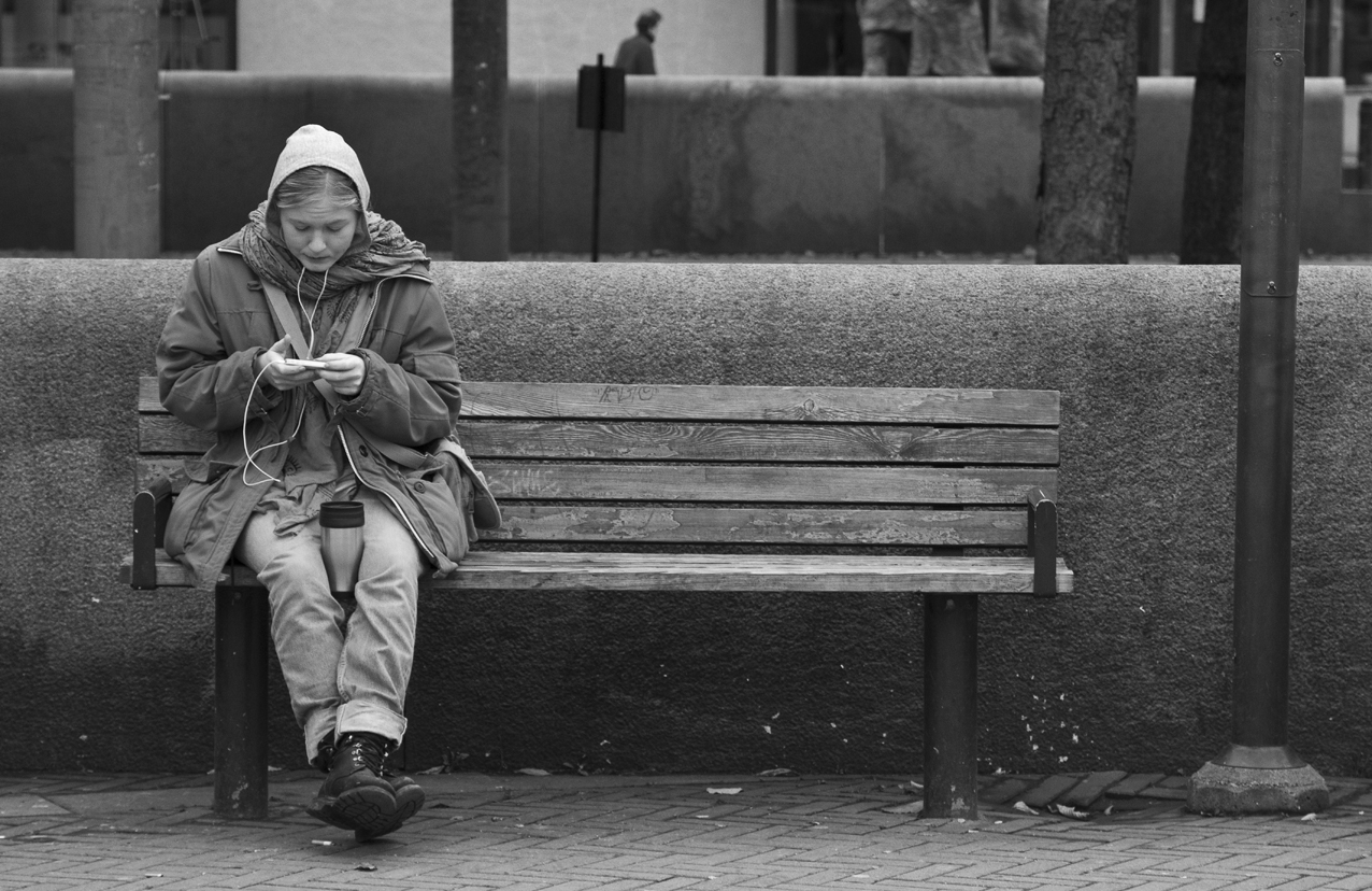 Having a coffee and music