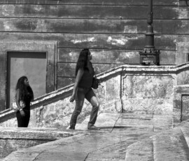 Climbing the steps