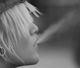 Candid Smoker
