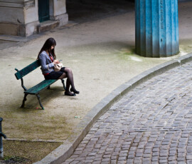 A moment of reflection - Street Photography in Paris